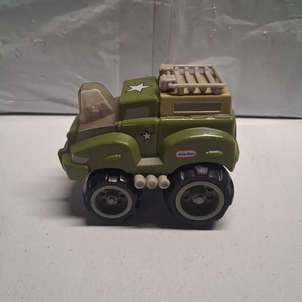 Little Tikes Military Green Toy Truck 1099 Preschool Vehicle